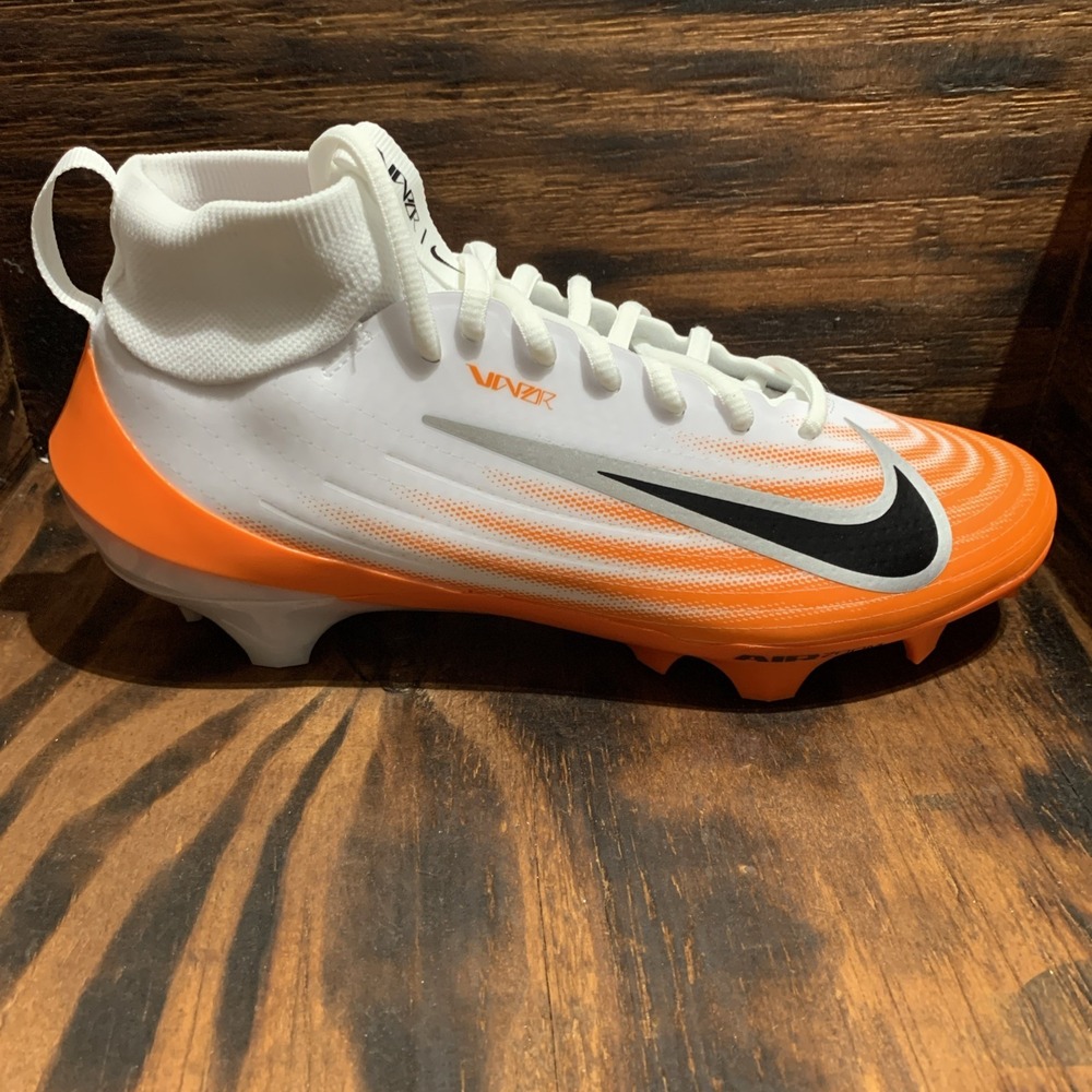 Men Nike Air Zoom‎ Vapor Pro 1 Orange White Football Cleats HM8850-103 Size 8.5